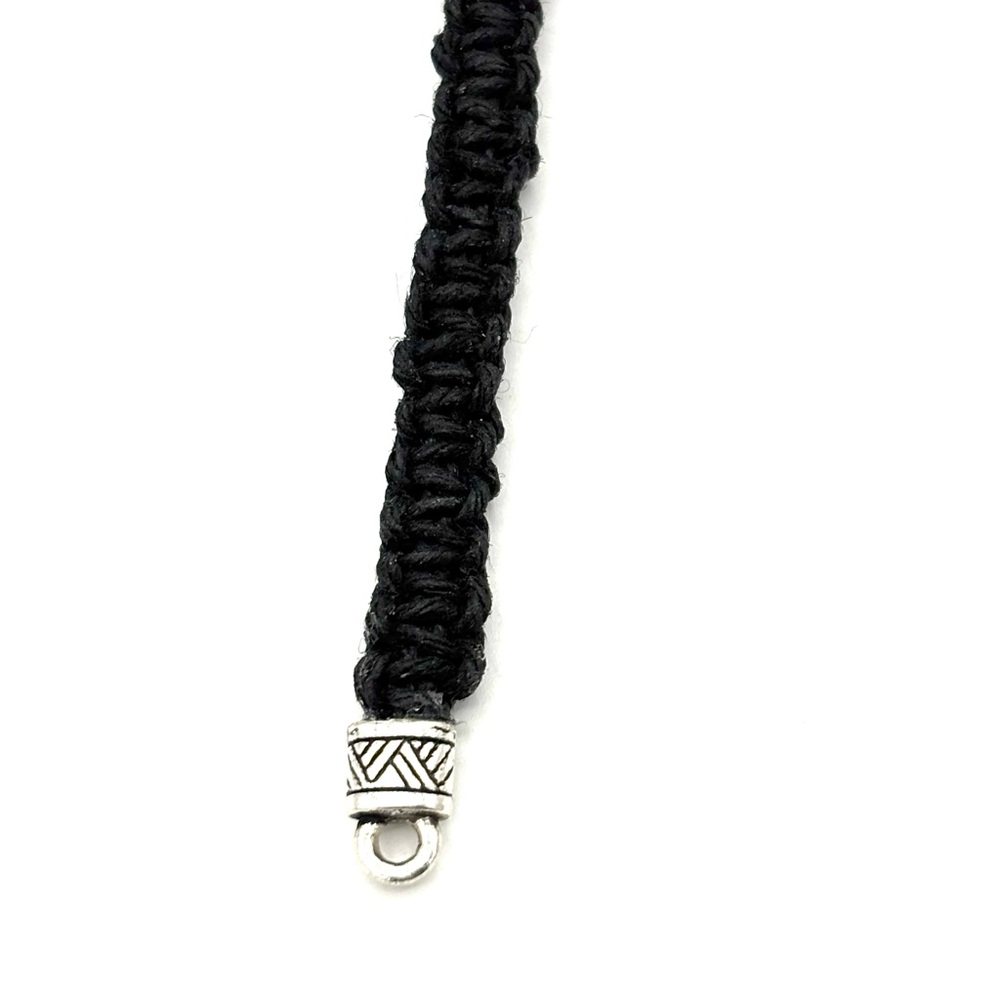 Hand Crafted Black and Silver Celtic Knot Bracelet - Picture 8 of 9